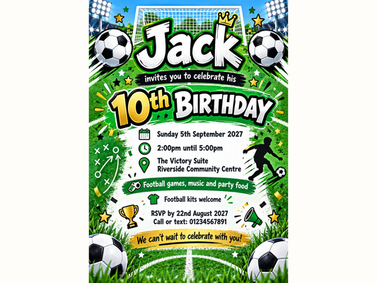 Football Party Invitations