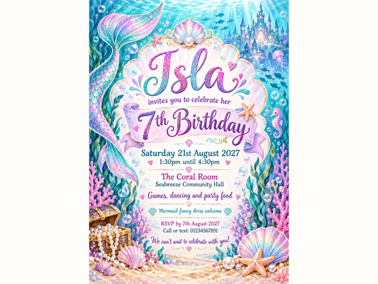 Mermaid Magic Invitations