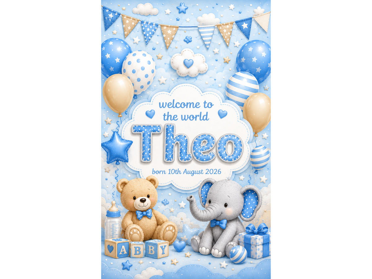 It's a Boy! New Baby Poster