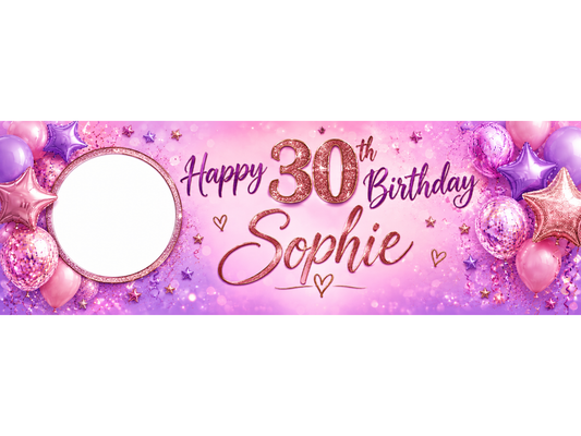 Purple Sparkle Banner