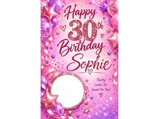 Purple Sparkle Poster