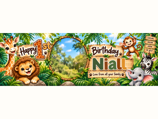 Safari Birthday Banner
