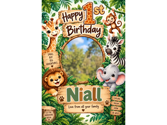 Safari Birthday Poster