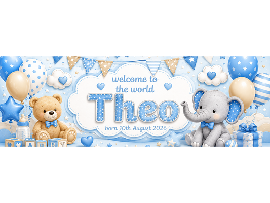 It's a Boy! New Baby Banner
