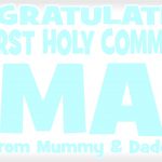 Baby Blue & Silver Communion Banner